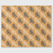 Papier Cadeau Hibou sage (Plat)
