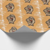 Papier Cadeau Hibou sage (Coin)