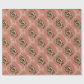 Papier Cadeau Hibou sage (Plat)