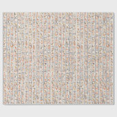 Papier Cadeau hiéroglyphes de l'ancienne égypte motif histo (Plat)