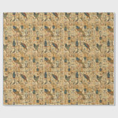 Papier Cadeau Hiéroglyphes égyptiens Motif des oiseaux (Plat)