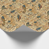 Papier Cadeau Hiéroglyphes égyptiens Motif des oiseaux (Coin)