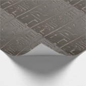 Papier Cadeau Hiéroglyphes égyptiens Symboles d'écriture de l'Ég (Coin)