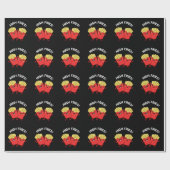 Papier Cadeau High Fries Funny Friend Pun Dark BG (Plat)