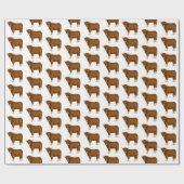 Papier Cadeau Highland cow (Plat)