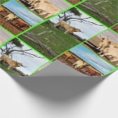 Papier Cadeau Highland Cow Trois photos, (Coin)