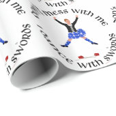 Papier Cadeau Highland Dancer ne me manque pas (Coin rond)