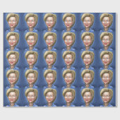 Papier Cadeau Hillary Clinton (Plat)