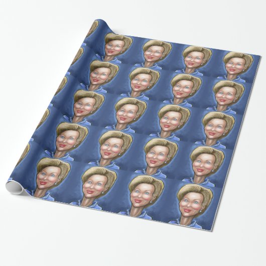 Papier Cadeau Hillary Clinton (Déroulé)