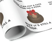 Papier Cadeau Hillary Poop (Coin rond)