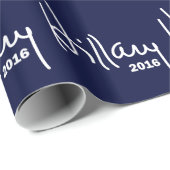 Papier Cadeau Hillary Pour Le Président 2016 (Coin rond)
