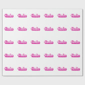Papier Cadeau Himbo personnalisable (Plat)