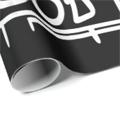 Papier Cadeau hip hop Cool Guote Hip hop Lovers Cadeau (Coin rond)