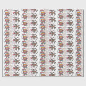 Papier Cadeau Hip hop Père Noël (Plat)