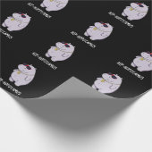 Papier Cadeau Hip-Hopotamus Funny Hippo Pun Dark BG (Coin)