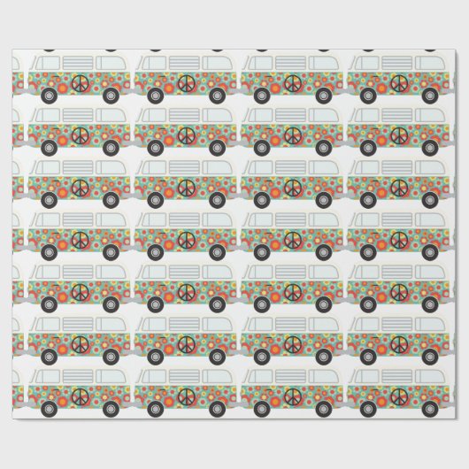 Papier Cadeau Hippie (Plat)