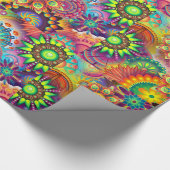 Papier Cadeau Hippie Super Techno Psychedelic Thunder_Cove (Coin)