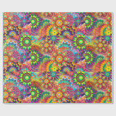 Papier Cadeau Hippie Super Techno Psychedelic Thunder_Cove (Plat)