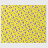 Papier Cadeau Hippo Anniversaire Cadeau Papier enveloppant (Plat)