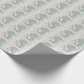 Papier Cadeau Hippo Bébé mignon Pastel Motif d'aquarelle (Coin)