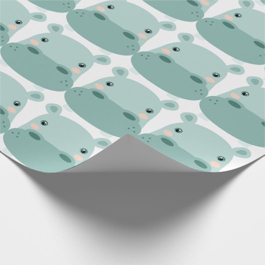 Papier Cadeau Hippo Head (Coin)