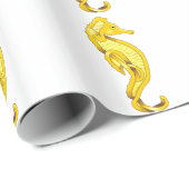 Papier Cadeau Hippocampe (Coin rond)