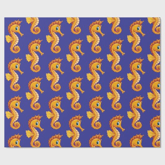 Papier Cadeau Hippocampe à long nez (Plat)