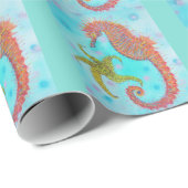 Papier Cadeau Hippocampe impertinent (Coin rond)