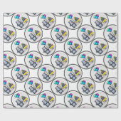 Papier Cadeau Hippopotame doux (Plat)
