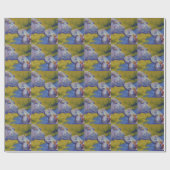 Papier Cadeau Hippopotames le baiser (Plat)