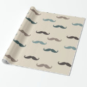 Papier Cadeau Hipster Mustaches (Déroulé)