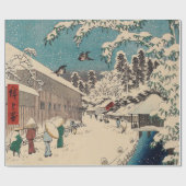 Papier Cadeau Hiroshige hiver paysage Japon pays (Plat)