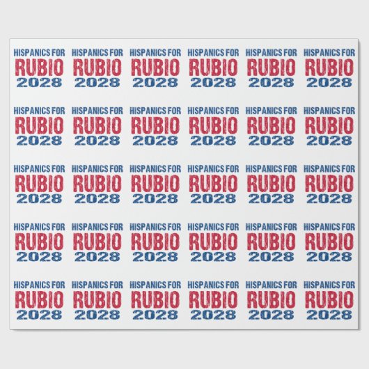 Papier Cadeau Hispanics for Rubio 2028 (Plat)