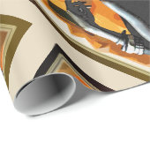 Papier Cadeau Histoire de la mode africaine (Coin rond)