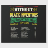 Papier Cadeau Histoire Des Inventeurs Noirs Mois De L'Histoire D (Plat)