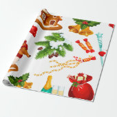 Papier Cadeau Histoire du jouet | Joyeux Motif de Noël (Déroulé)