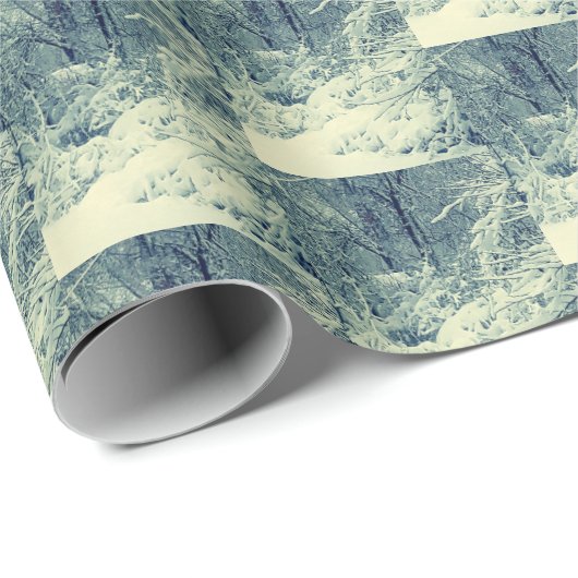 PAPIER CADEAU HIVER (Coin rond)