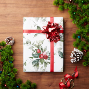 Papier Cadeau Hiver Berry Papier d'enveloppement de Noël