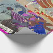 PAPIER CADEAU HIVER ET AUTOMNE ART DÉCO BEAUTÉ MODE (Coin)