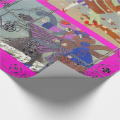 PAPIER CADEAU HIVER ET AUTOMNE ART DÉCO BEAUTÉ MODE (Coin)