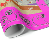 PAPIER CADEAU HIVER ET AUTOMNE ART DÉCO BEAUTÉ MODE (Coin rond)