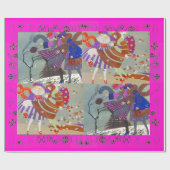 PAPIER CADEAU HIVER ET AUTOMNE ART DÉCO BEAUTÉ MODE (Plat)