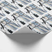 Papier Cadeau Hiver Hillside (Coin)