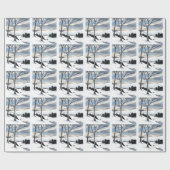 Papier Cadeau Hiver Hillside (Plat)