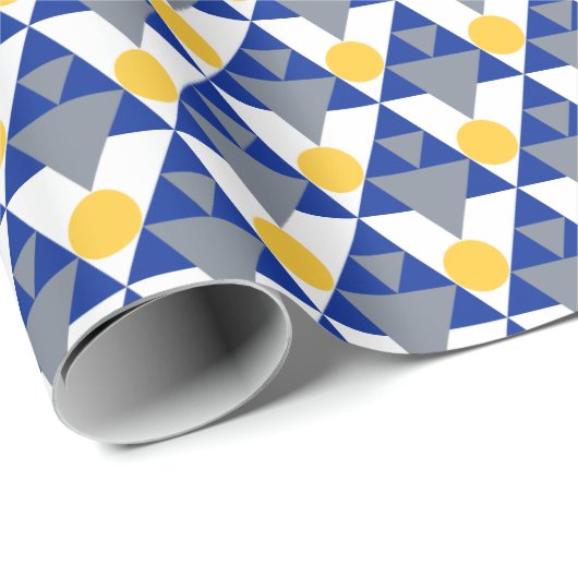 Papier Cadeau Hiver moderne (Coin rond)