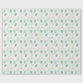 PAPIER CADEAU HIVER MODERNE VACANCES VERDOYANTES (Plat)