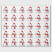 PAPIER CADEAU HIVER SNOWMAN (Plat)