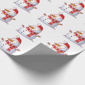 PAPIER CADEAU HIVER SNOWMAN (Coin)