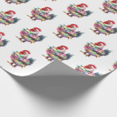 Papier Cadeau Hiver Wonderland Animaux (Coin)