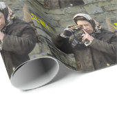 Papier Cadeau HM Queen Elizabeth Camera Souriez ! (Coin rond)